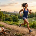 woman running for healthy diet