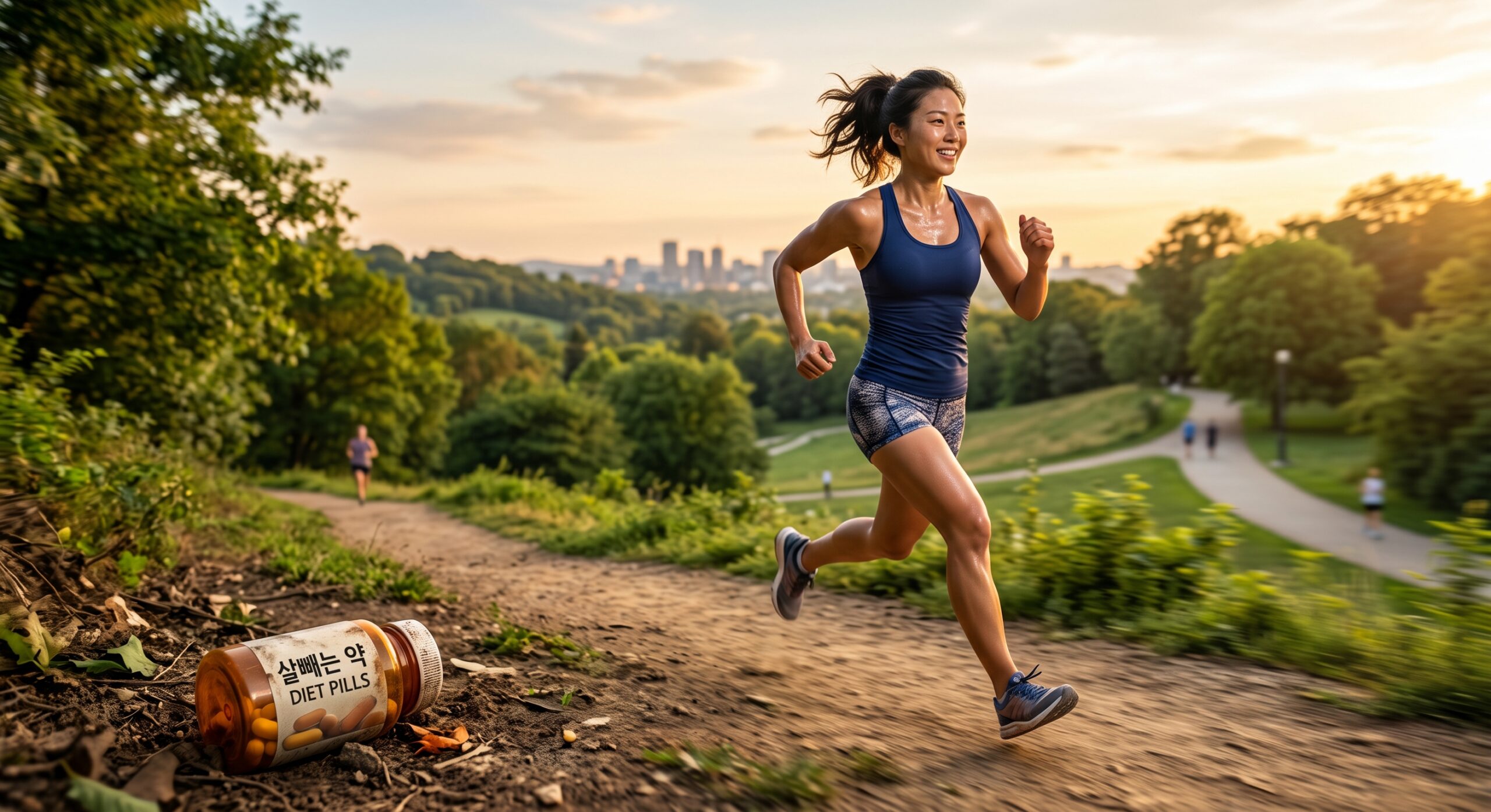 woman running for healthy diet