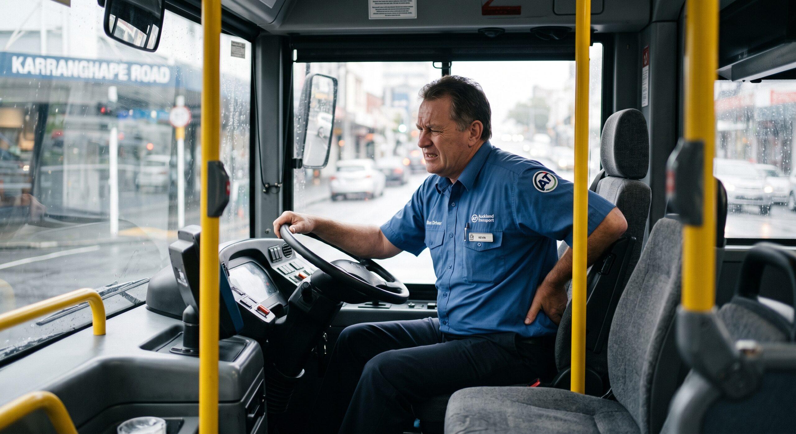 bus driver who has Hemorrhoids