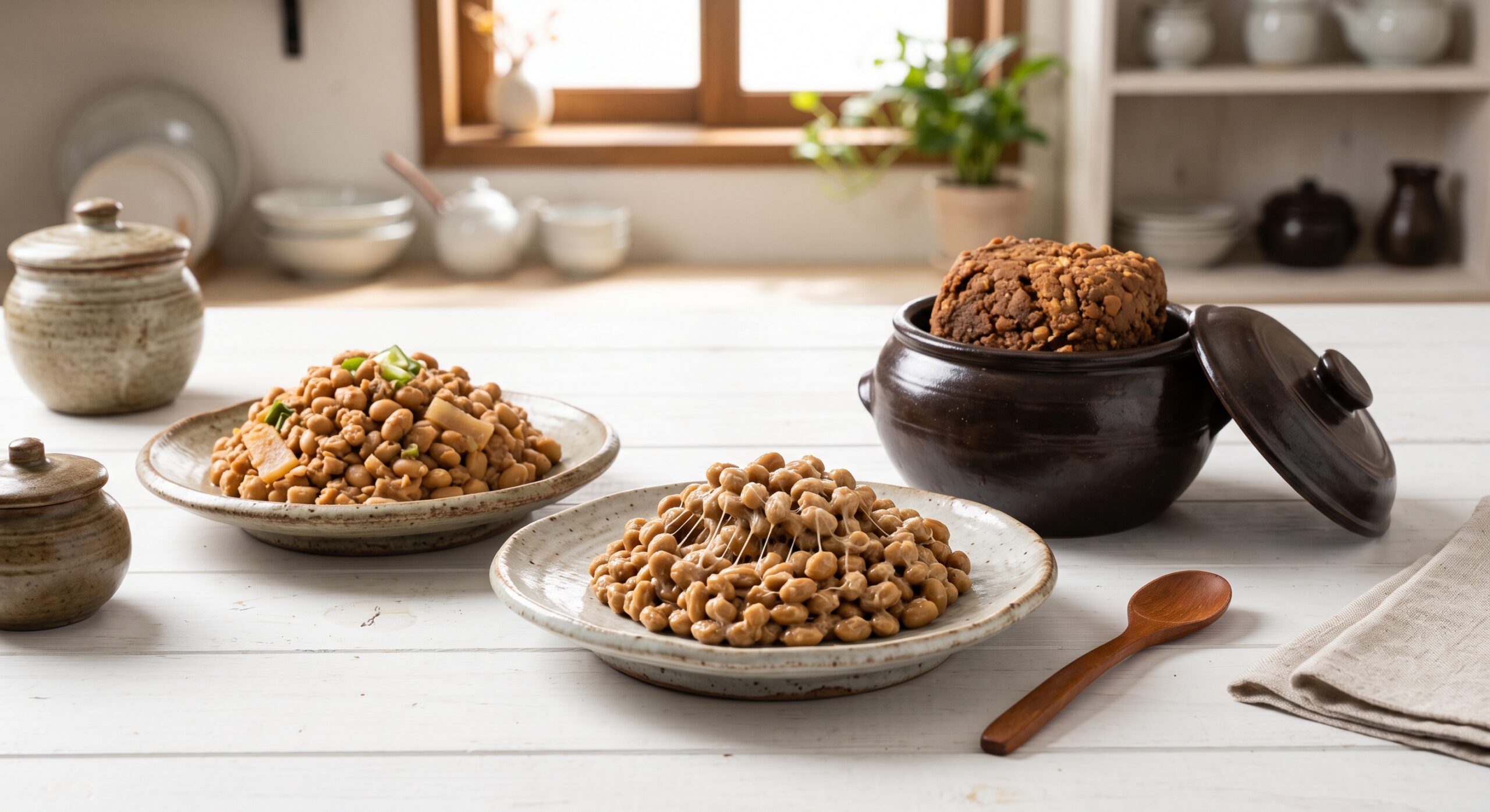 soy beans on table